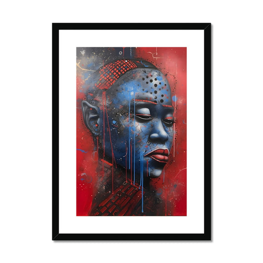Red Framed & Mounted Print